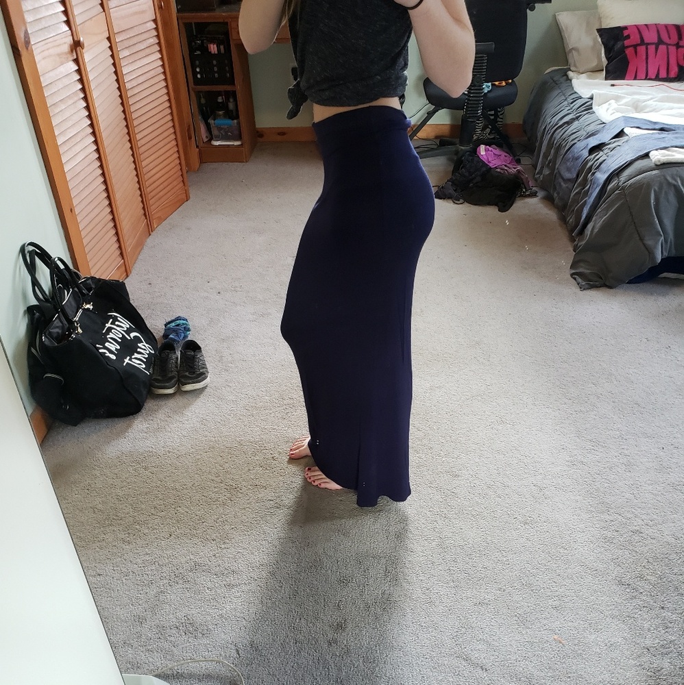 Blue Maxi Skirt